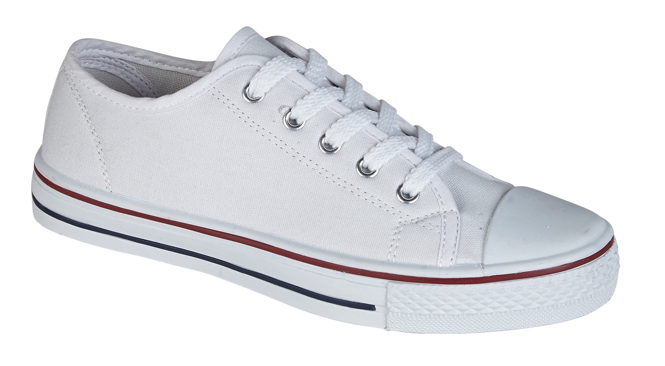 childrens white canvas pumps